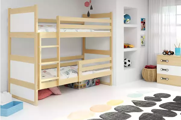 Visualizzazione per Letto a castello per giovani RICO 90x190, pino/bianco Visualizzazione per Letto a castello per giovani RICO 90x190, pino/bianco