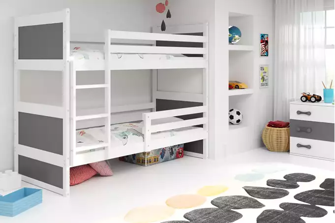 Visualizzazione per Letto a castello per giovani RICO 90x200, bianco/grafite