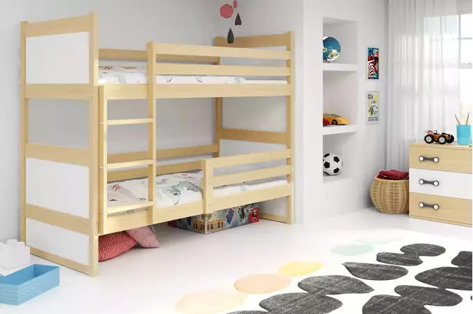Visualizzazione per Letto a castello per giovani RICO 90x200, pino/bianco