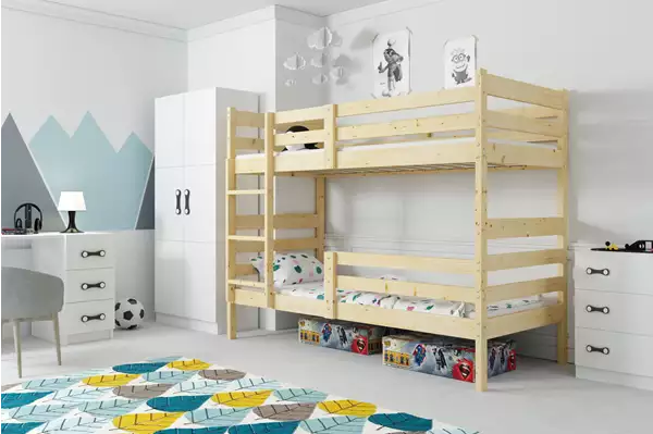 Letto a castello per ragazzi Eryk 90X190, pino-1 | Interbeds Wizualizacja Letto a castello per ragazzi Eryk 90X190, pino-1 | Interbeds Wizualizacja