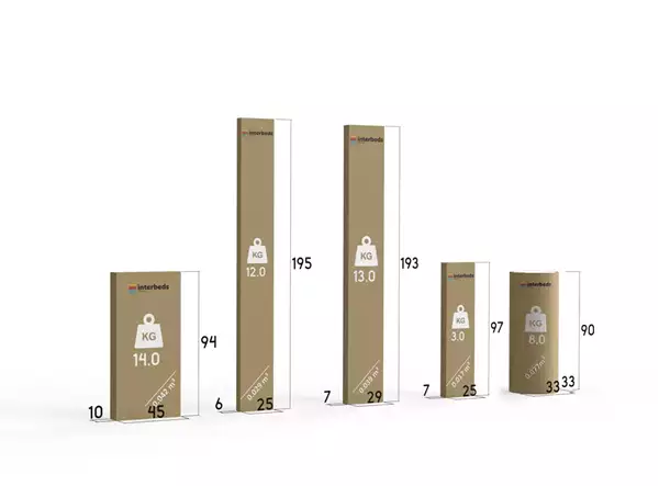 Pacco per Letto estraibile per ragazzi ERYK 90X190 con materasso e cassetto, pino/bianco