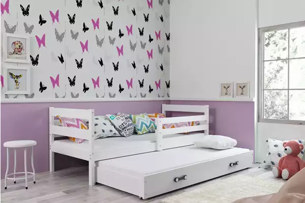 Visualizzazione per Letto estraibile per ragazzi ERYK 90x200 con cassetto, bianco Visualizzazione per Letto estraibile per ragazzi ERYK 90x200 con cassetto, bianco