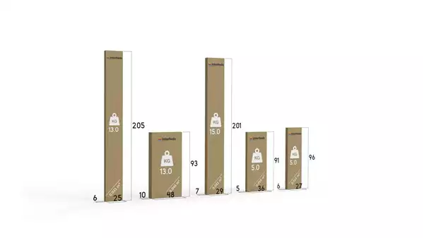 Pacco per Letto estraibile per ragazzi RICO 90x200 con cassetto, pino/blu