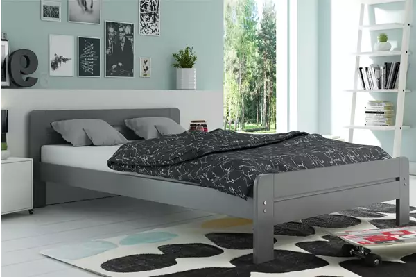 Visualizzazione per Letto matrimoniale DALLAS 90X200, grafite