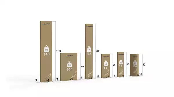 Pacco per Letto per ragazzi a tre posti RICO 90X200 con materasso e cassetto, bianco/blu
