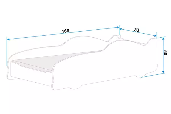 Letto singolo per bambini Cars 80X160 con materasso, rosso| Interbeds Rozmiar Letto singolo per bambini Cars 80X160 con materasso, rosso Rozmiar