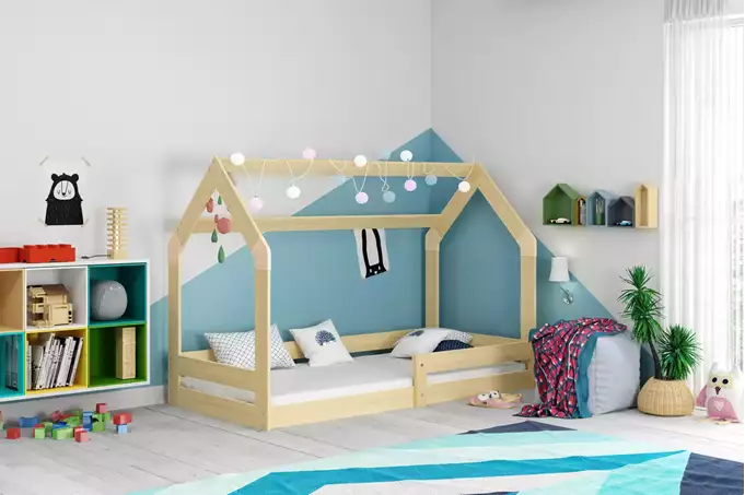 Visualizzazione per Letto singolo per bambini CASA 1 80x160, pino