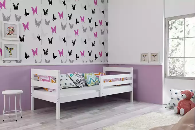 Visualizzazione per Letto singolo per giovani ERYK 80X190, bianco