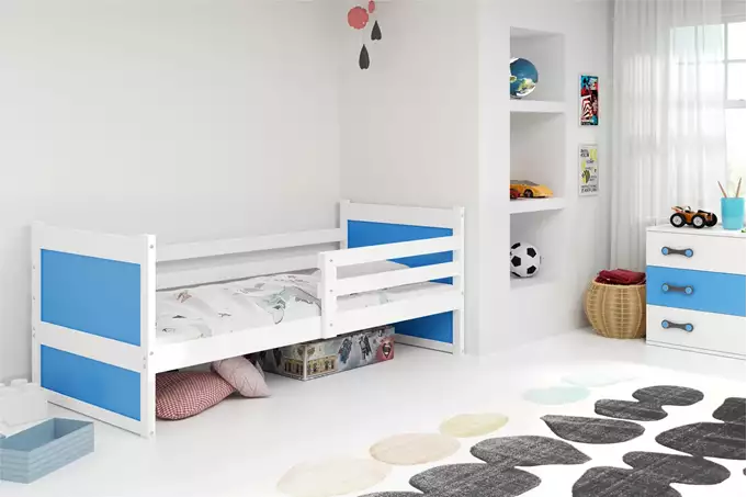 Visualizzazione per Letto singolo per giovani RICO 90x200, bianco/blu