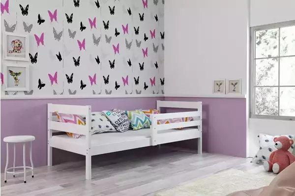 Visualizzazione per Letto singolo per ragazzi ERYK 90x190, bianco Visualizzazione per Letto singolo per ragazzi ERYK 90x190, bianco