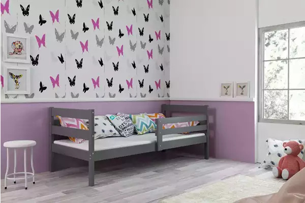 Visualizzazione per Letto singolo per ragazzi ERYK 90x200, grafite Visualizzazione per Letto singolo per ragazzi ERYK 90x200, grafite