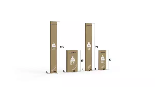 Pacco per Letto singolo per ragazzi RICO 80x190 con cassetto, bianco/blu Pacco per Letto singolo per ragazzi RICO 80x190 con cassetto, bianco/blu