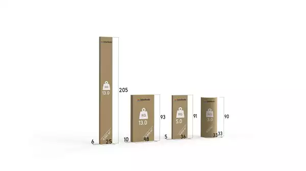 Pacco per Letto singolo per ragazzi RICO 90x200 con materasso, grafite/blu